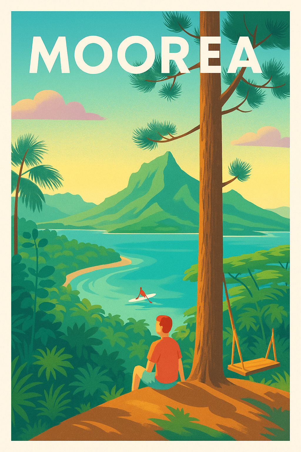 Affiche de Moorea - Évasion et sérénité au cœur de la nature
