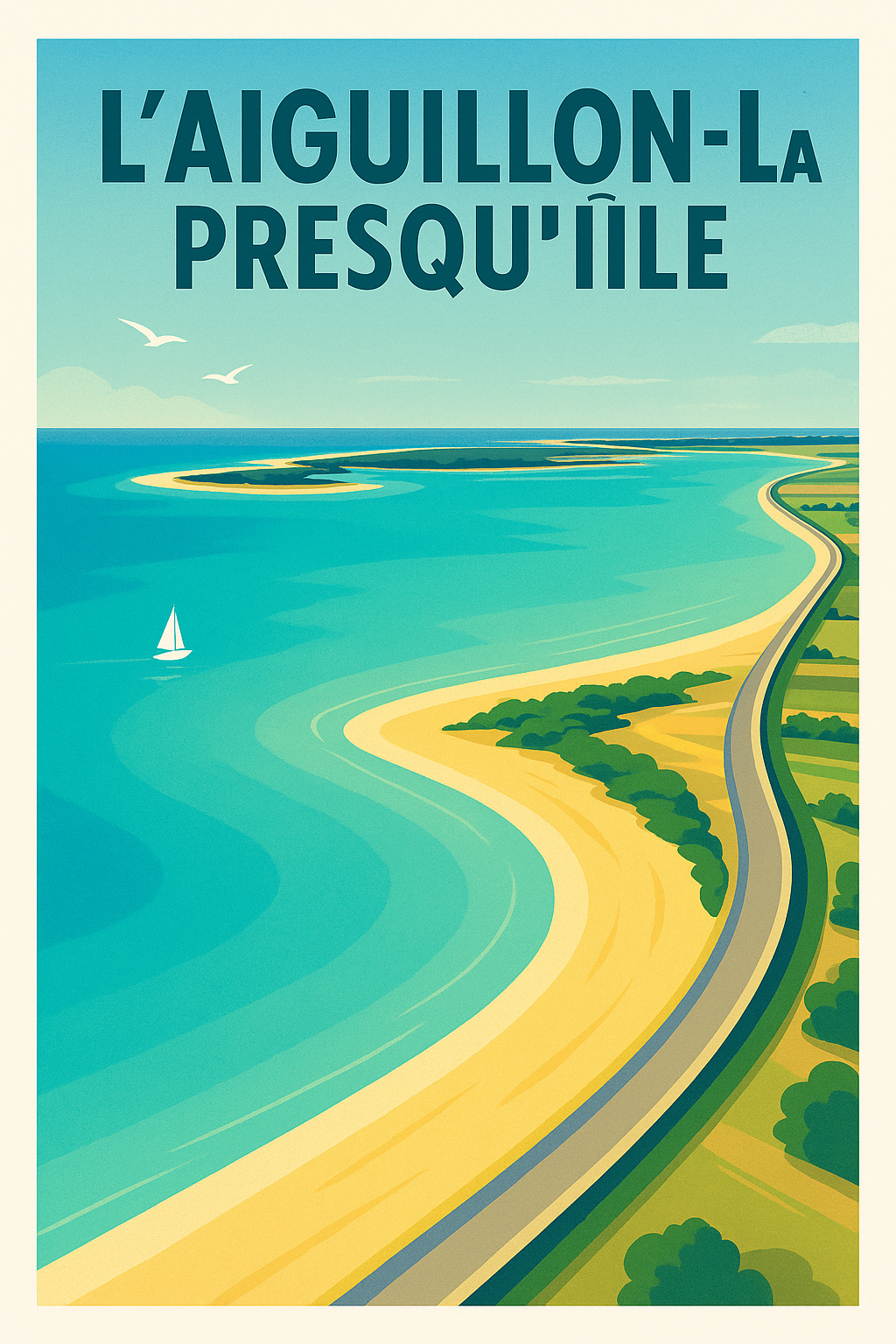 Affiche de L'Aiguillon - La Presqu'île en harmonie marine