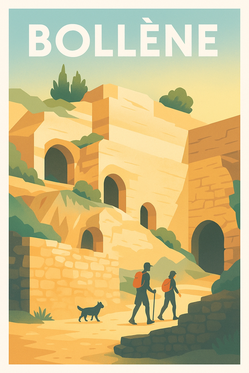 Affiche de Bollène - Aventure et patrimoine au cœur de la Provence