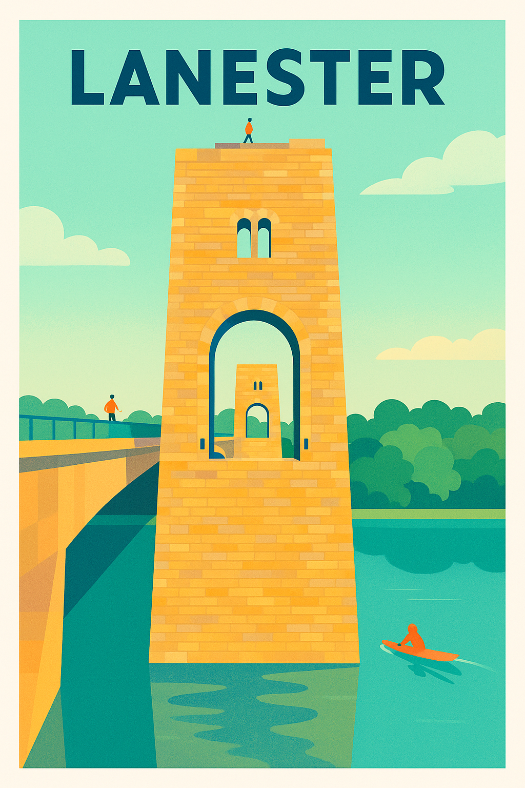 Affiche de Lanester - Harmonie entre architecture et nature