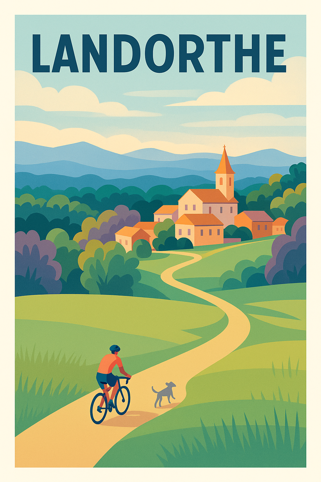 Affiche de Landorthe - Évasion à vélo au cœur de la campagne