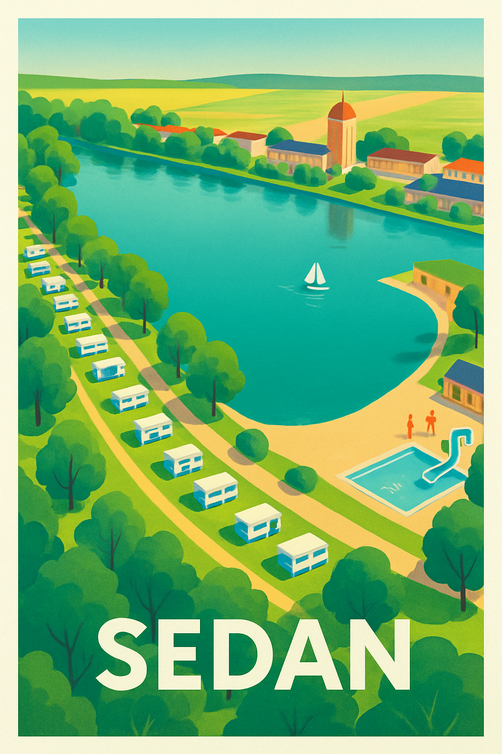 Affiche de Sedan - Évasion nature au bord de l'eau
