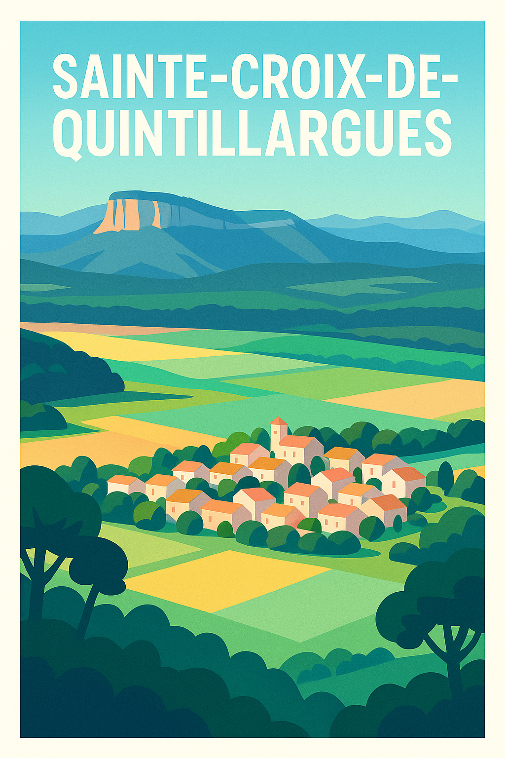 Affiche de Sainte-Croix-de-Quintillargues - Charme bucolique et paysages apaisants