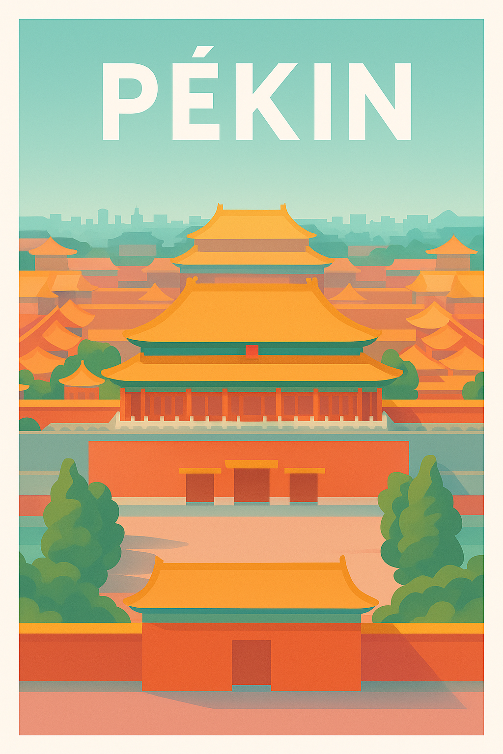 Affiche de Pékin - Élégance impériale au cœur de la Chine