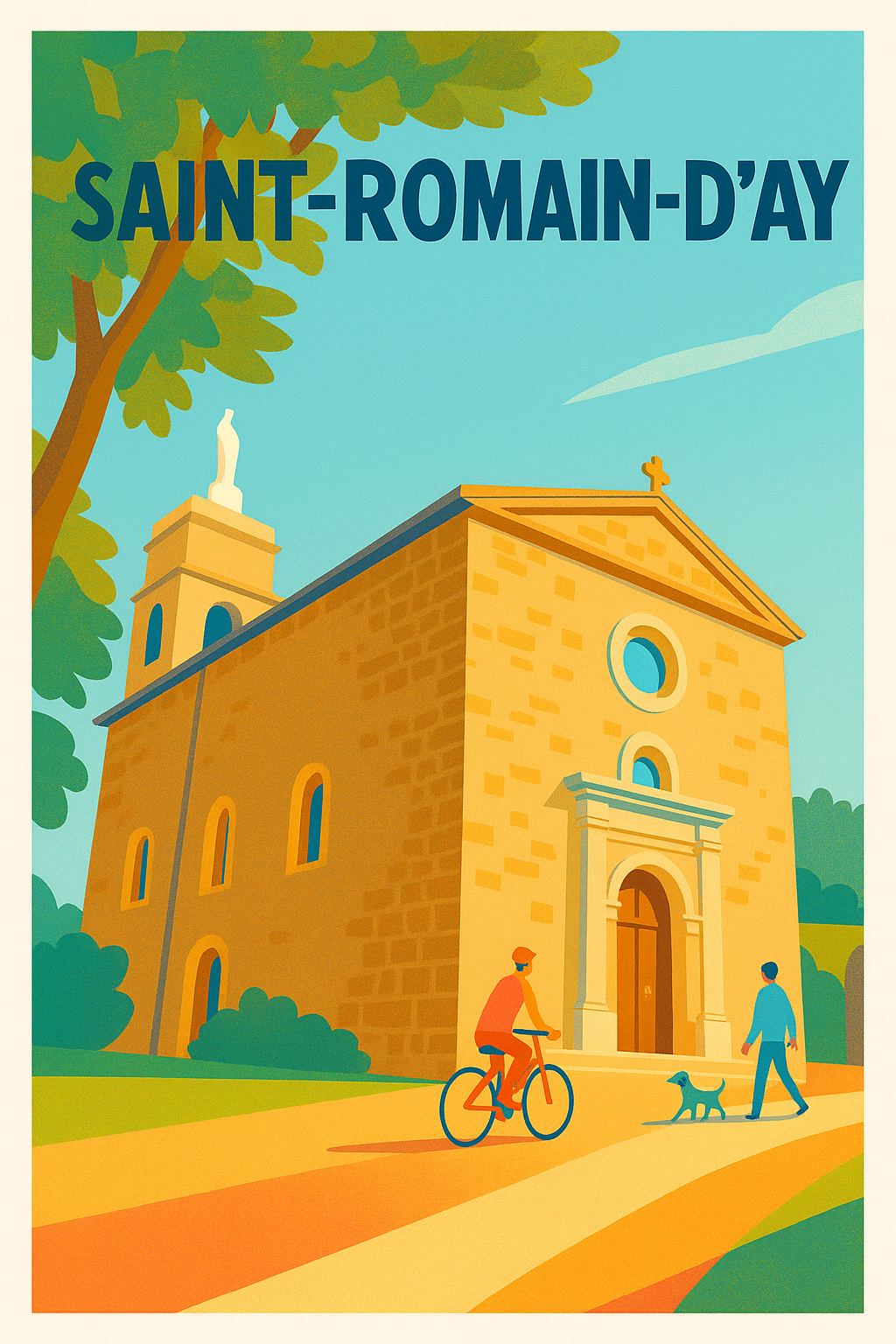 Affiche de Saint-Romain-d'Ay - Charme et Sérénité Provençale