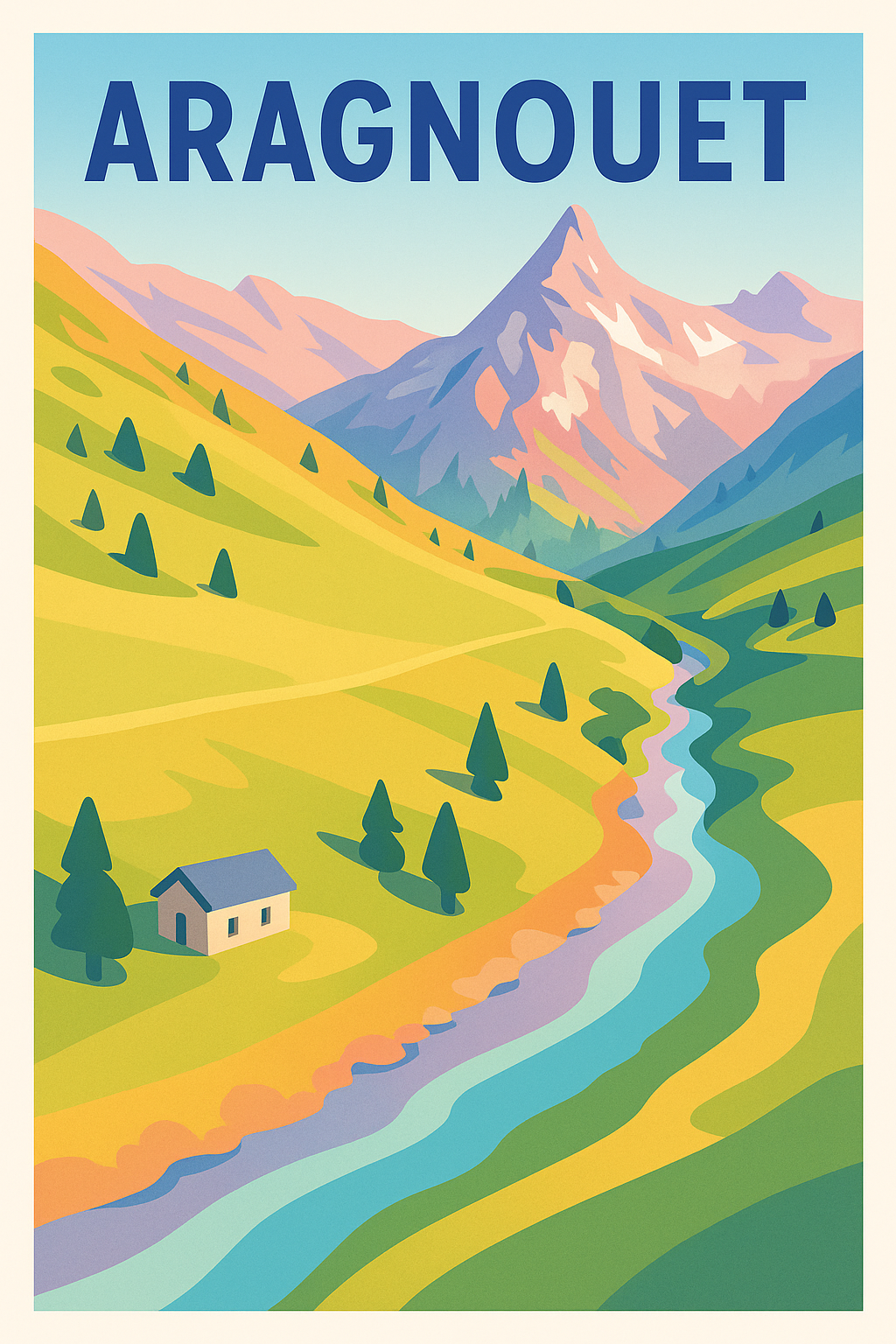 Affiche de Aragnouet - Évasion aux sommets des Pyrénées