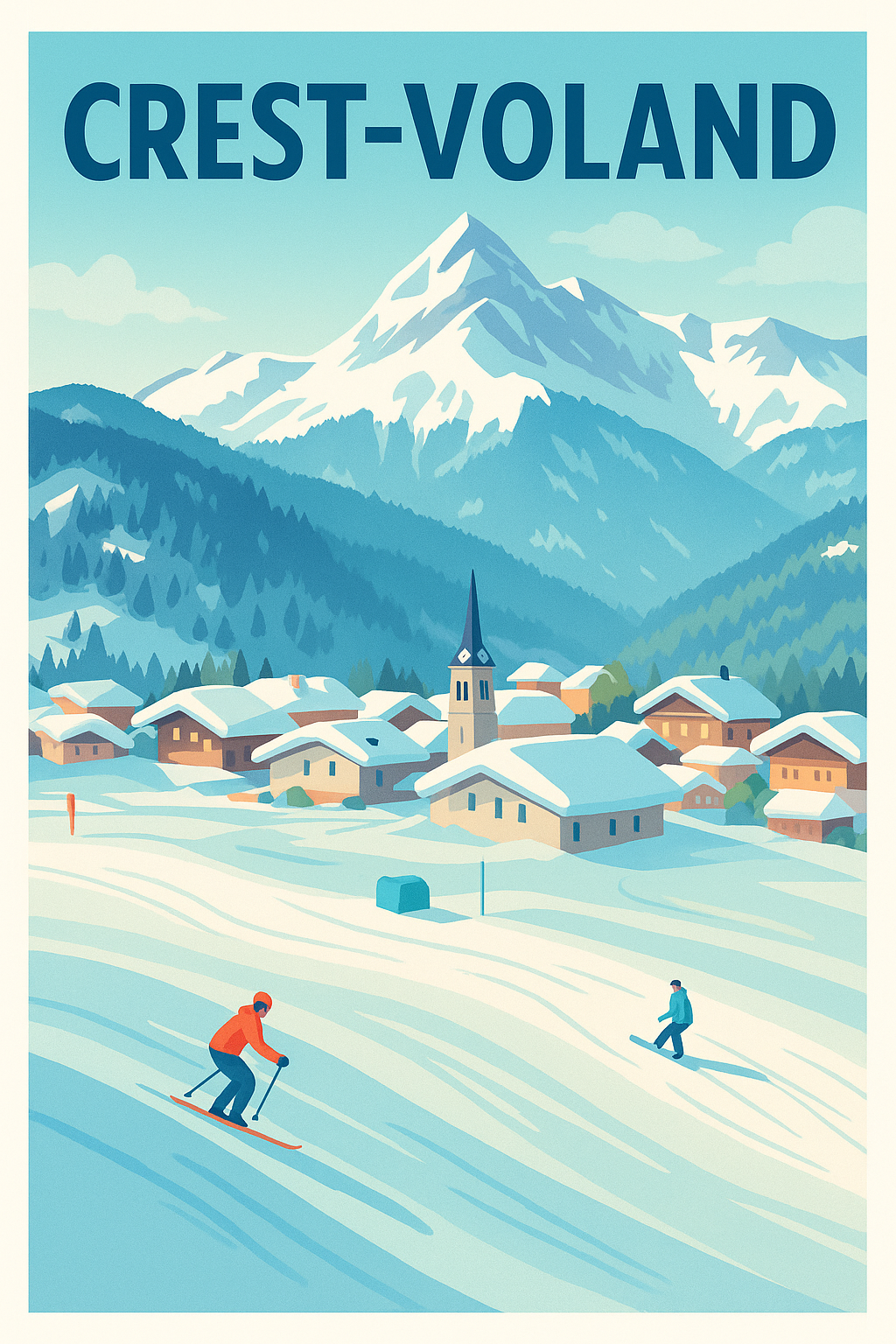 Affiche de Crest-Voland - Escapade hivernale au cœur des Alpes