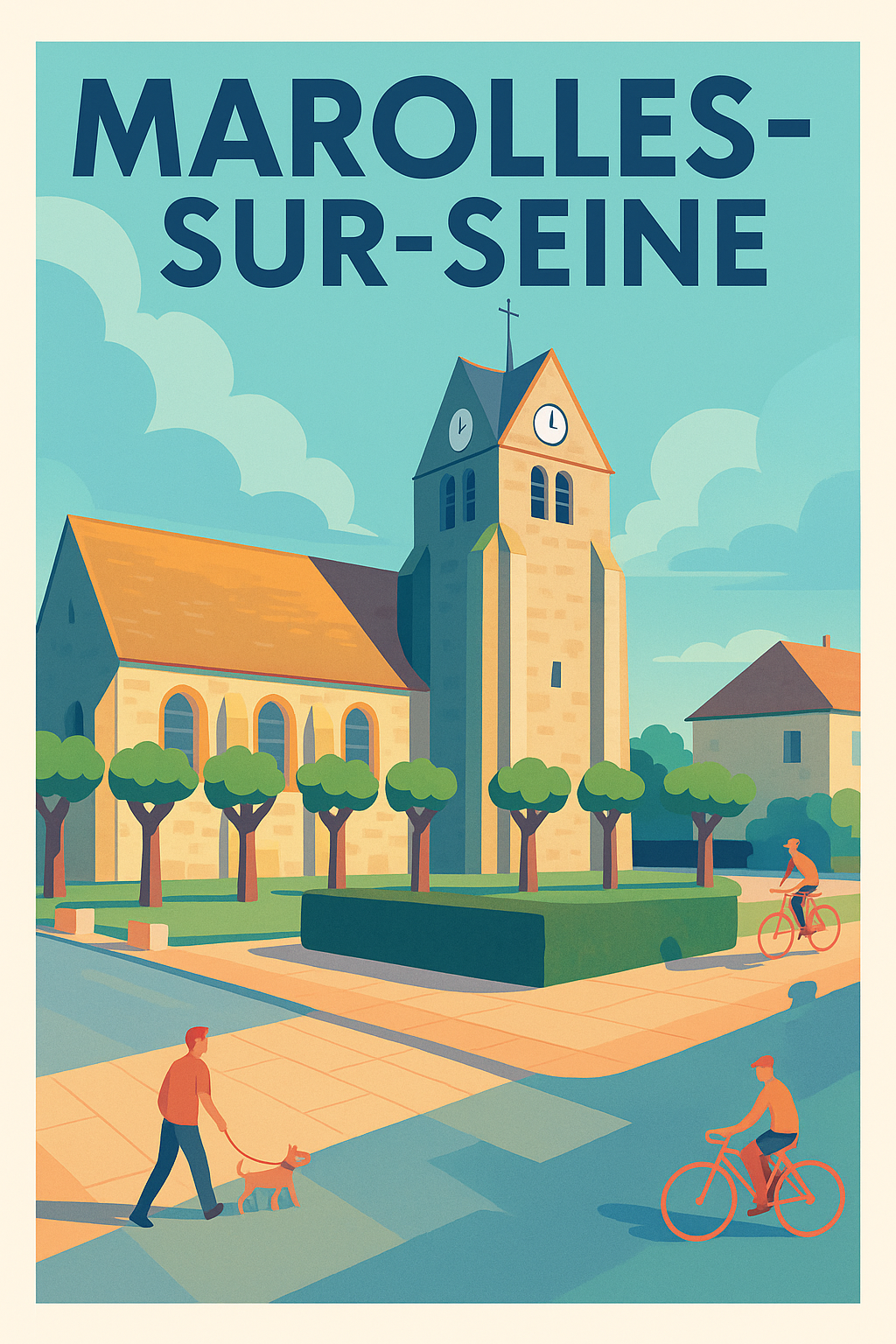 Affiche de Marolles-sur-Seine - Un coin de sérénité en bord de Seine