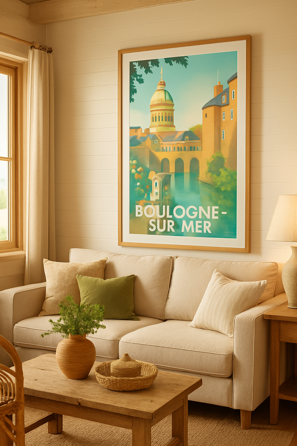 Mise en situation Affiche de Boulogne-sur-Mer - Charme intemporel au fil de l'eau