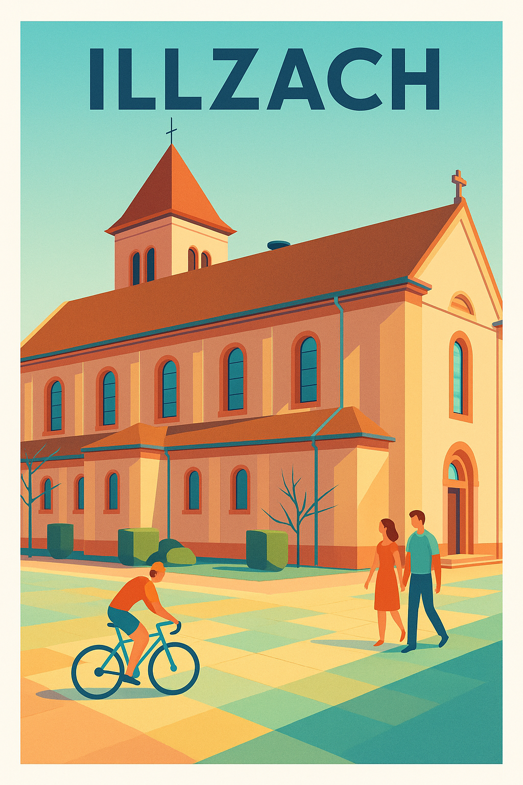 Affiche de Illzach - Charme paisible et architecture emblématique