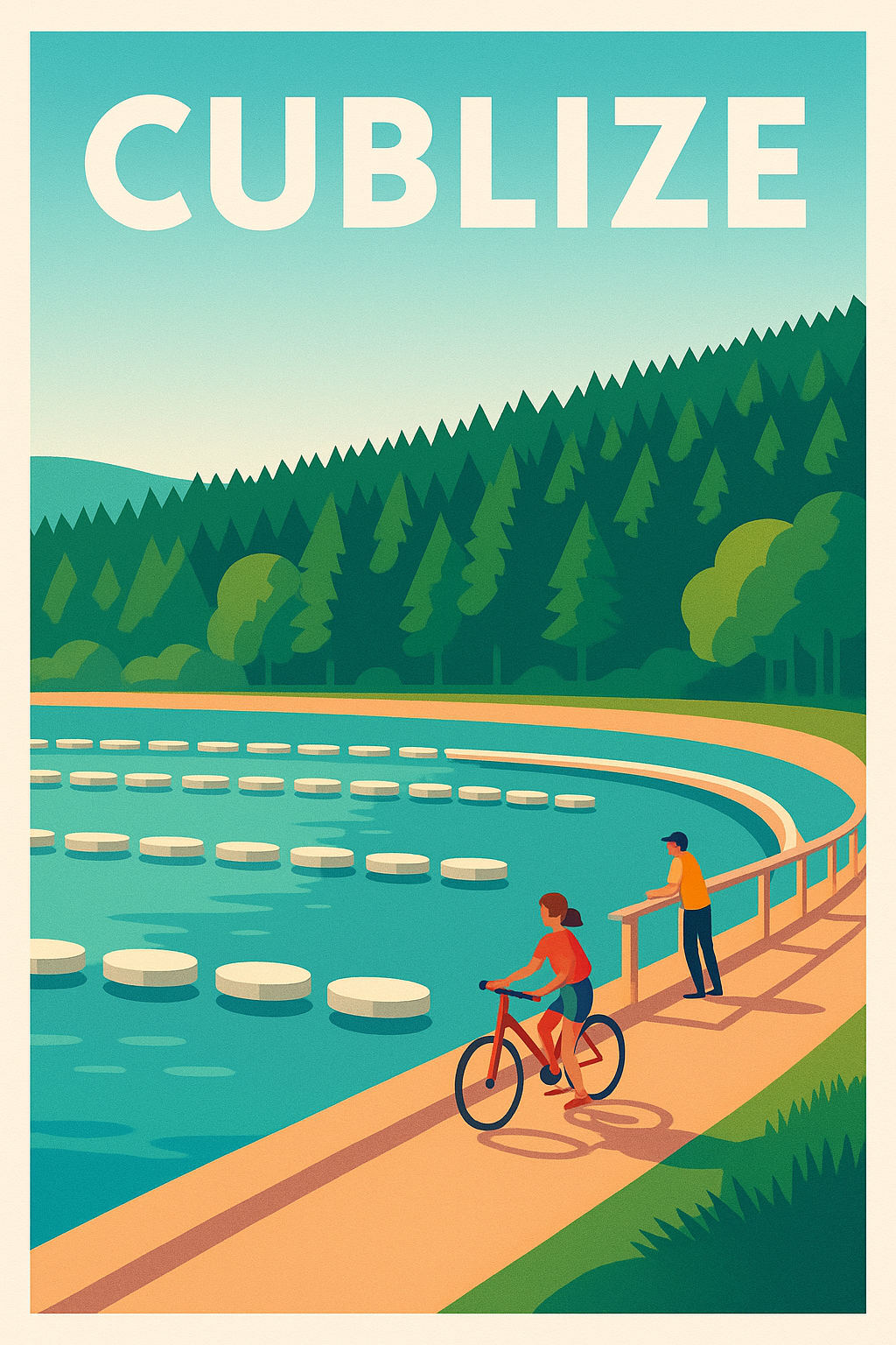 Affiche de Cublize - Escapade nature au bord de l'eau
