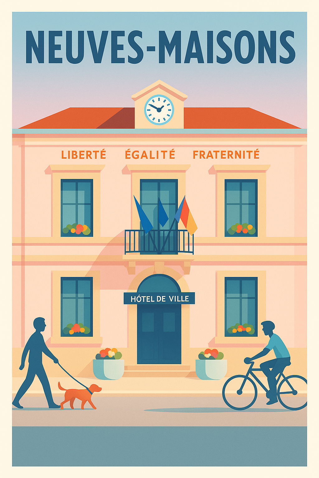 Affiche de Neuves-Maisons - Harmonie et vie quotidienne au cœur de la ville