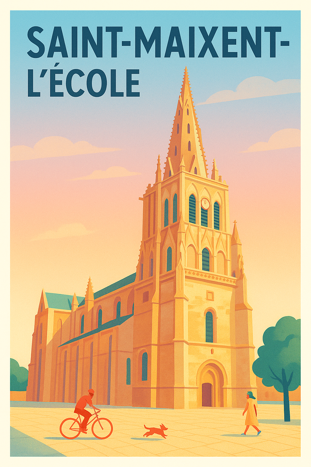 Affiche de Saint-Maixent-l'École - Charme et sérénité au cœur de la ville
