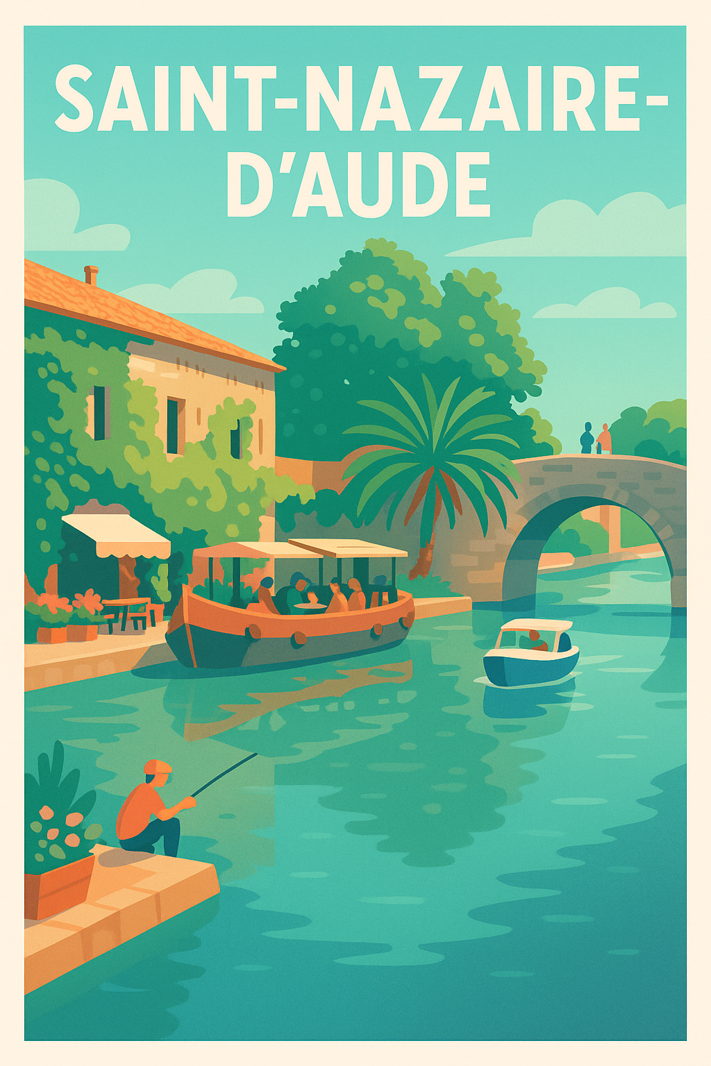 Affiche de Saint-Nazaire-d'Aude - Tranquillité au bord de l'eau