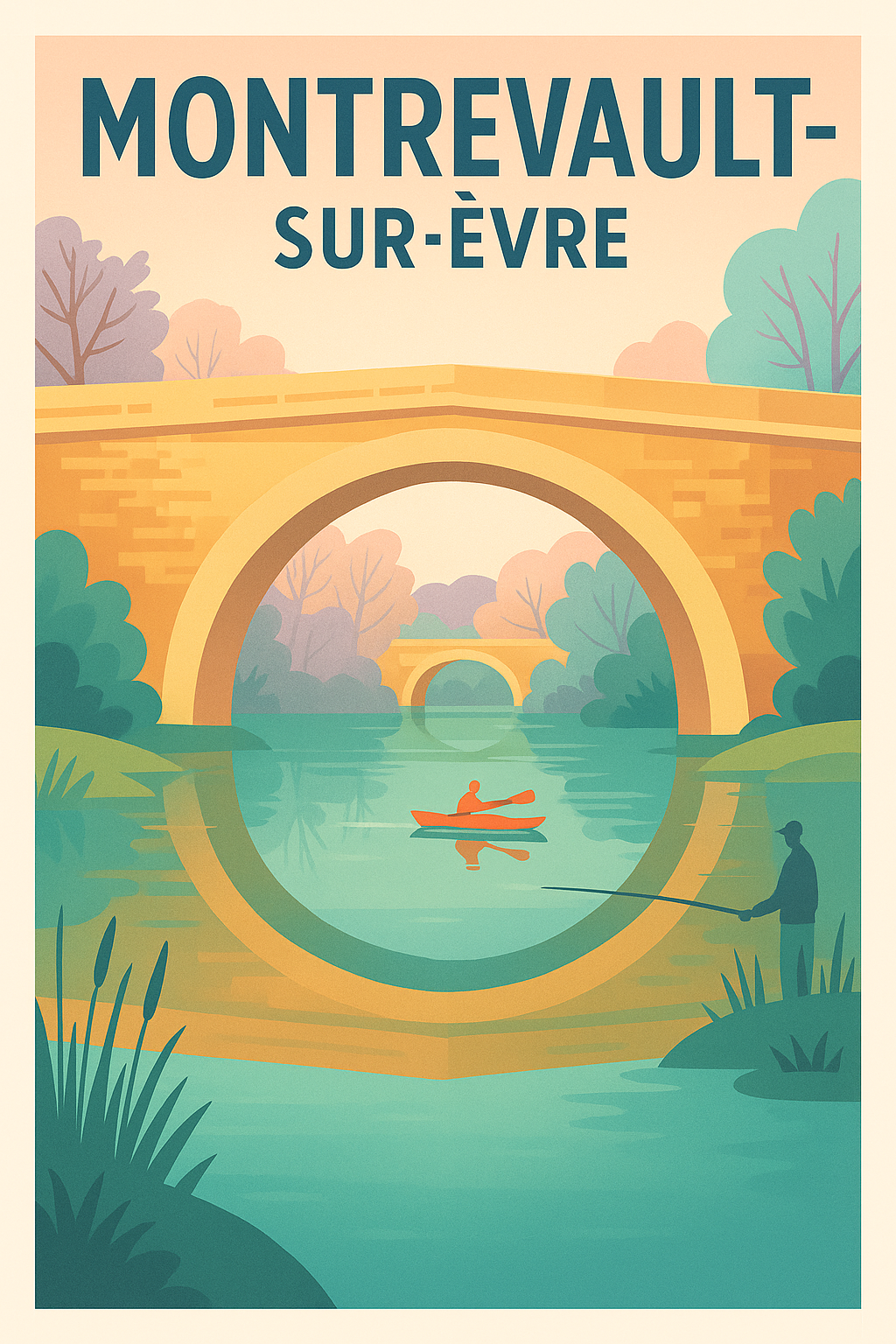 Affiche de Montrevault-sur-Èvre - Charme paisible au fil de l'eau