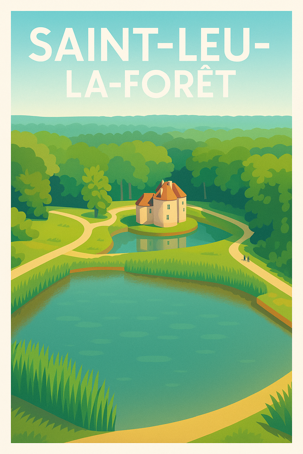 Affiche de Saint-Leu-la-Forêt - Havre de verdure et sérénité