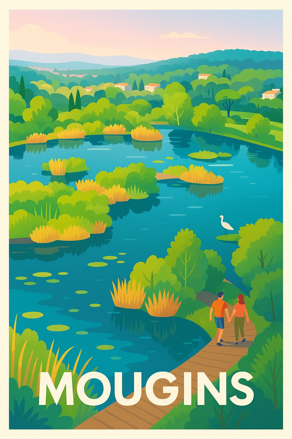 Affiche Mougins - L'Évasion Nature au Cœur de la Provence