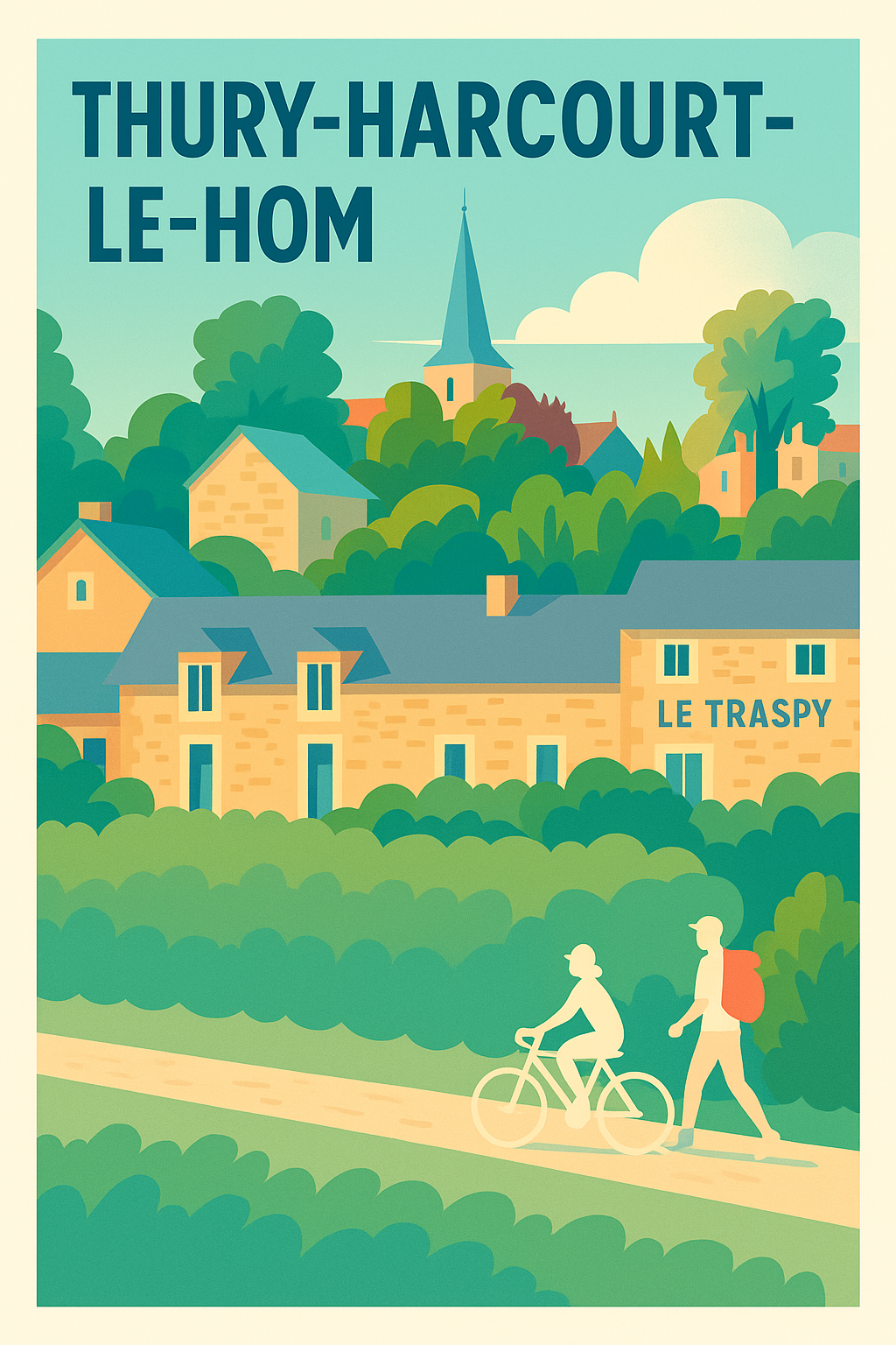 Affiche de Thury-Harcourt-le-Hom - Charme et nature normande