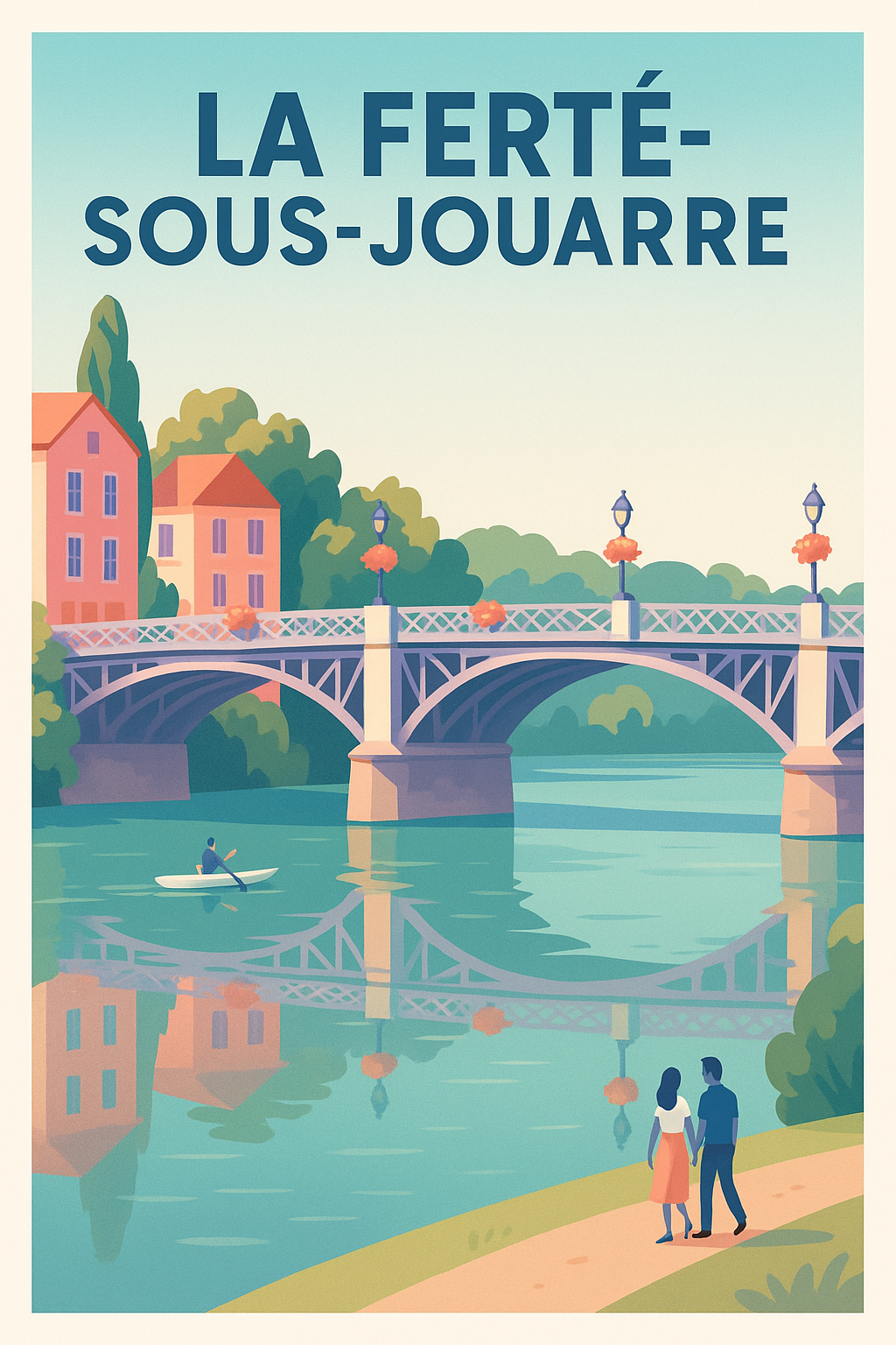 Affiche de La Ferté-sous-Jouarre - Romance au bord de l'eau