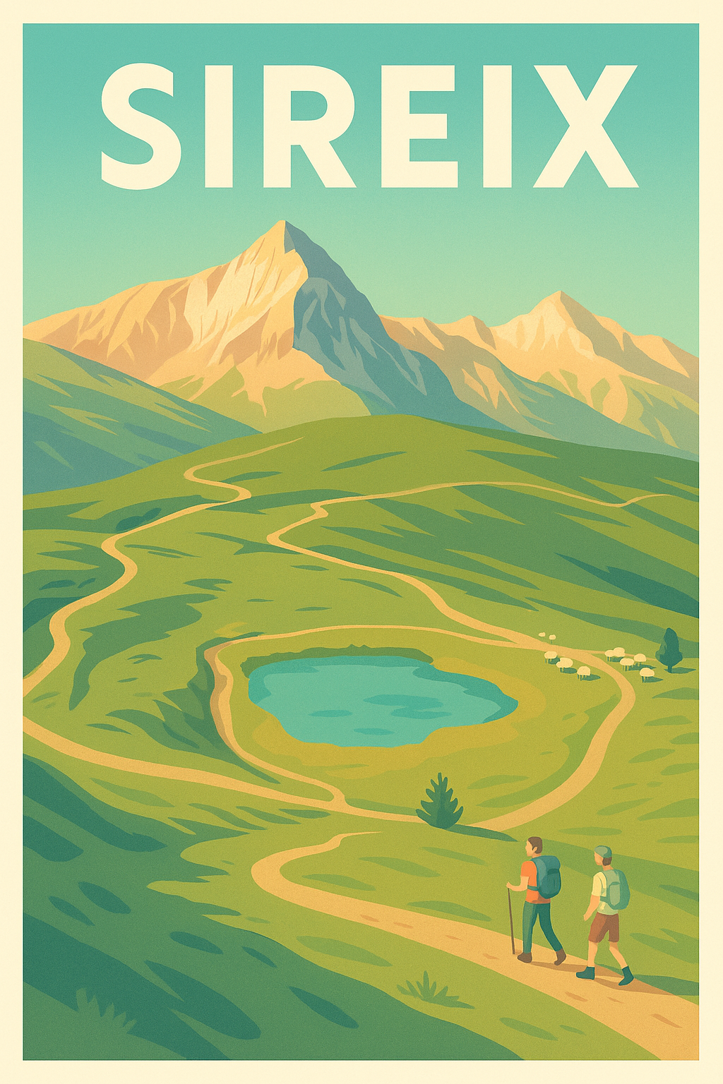 Affiche de Sireix - Évasion et randonnée au cœur des montagnes
