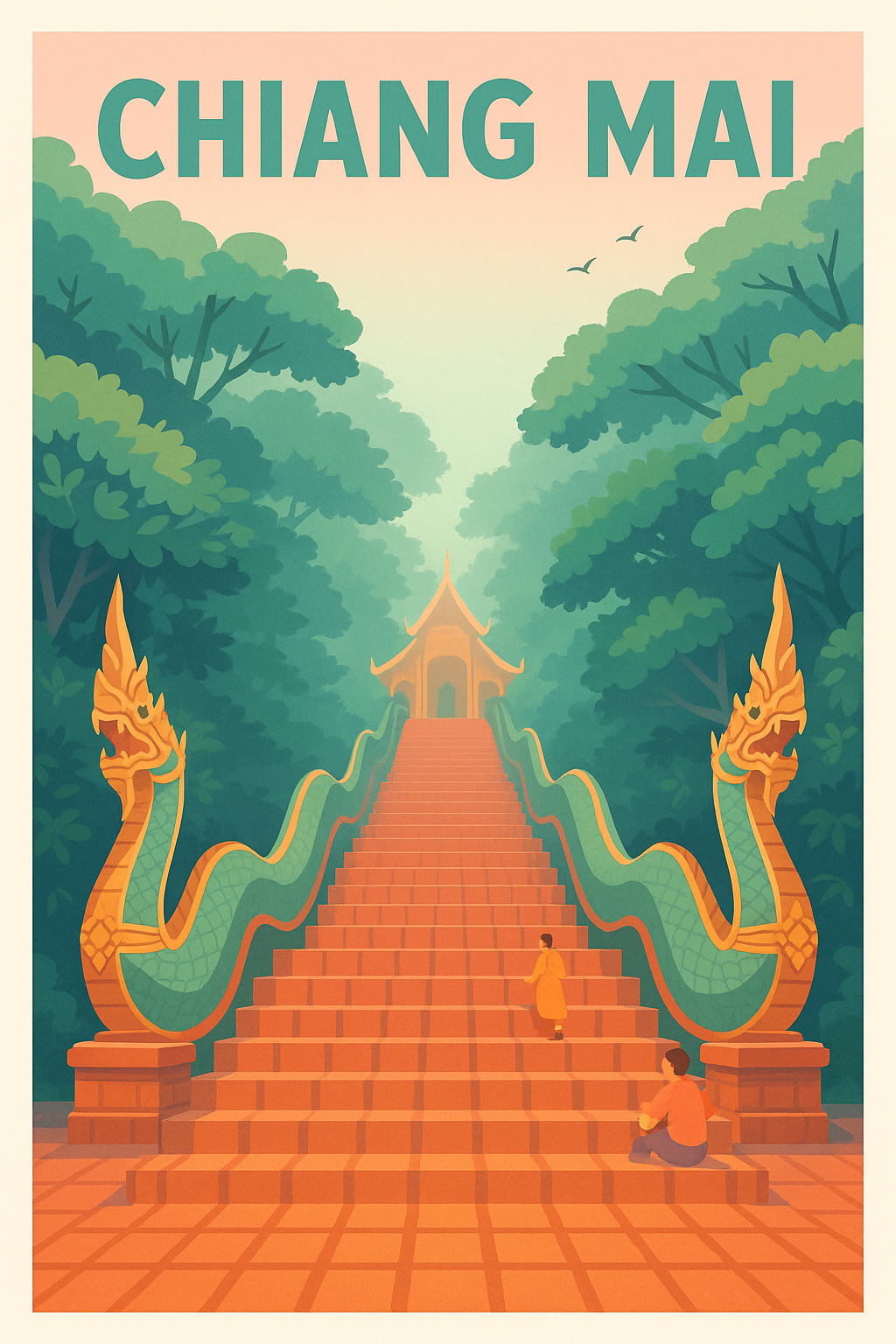 Affiche de Chiang Mai - L'escapade mystique au cœur de la nature