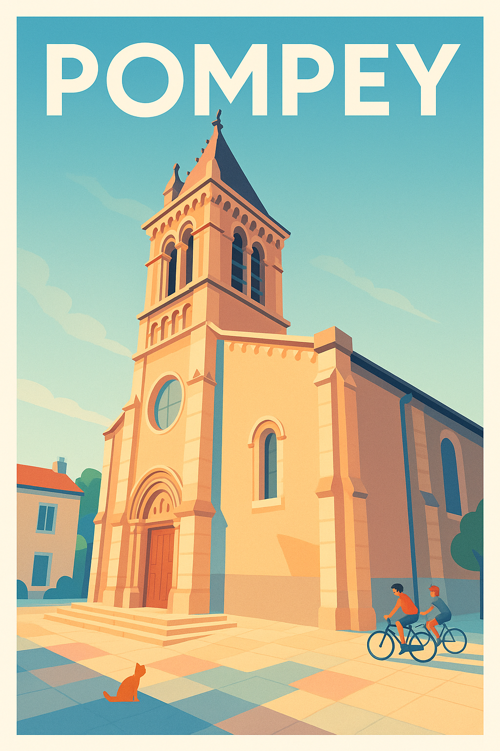 Affiche de Pompey - Charme paisible et architecture lumineuse
