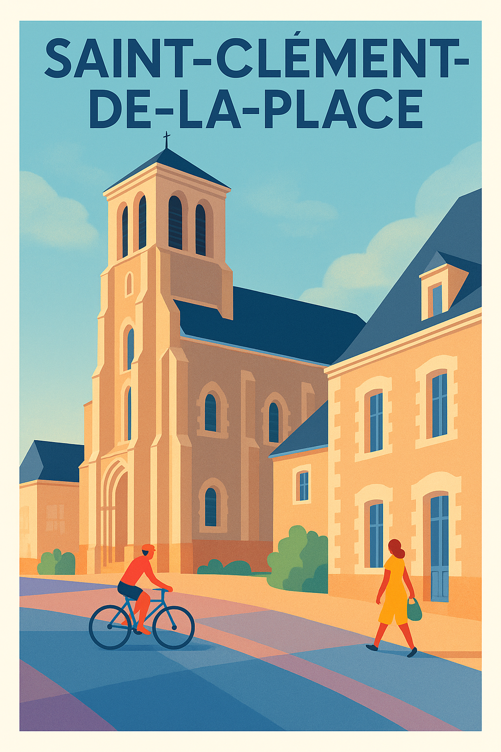 Affiche de Saint-Clément-de-la-Place - Charme et sérénité au cœur du village