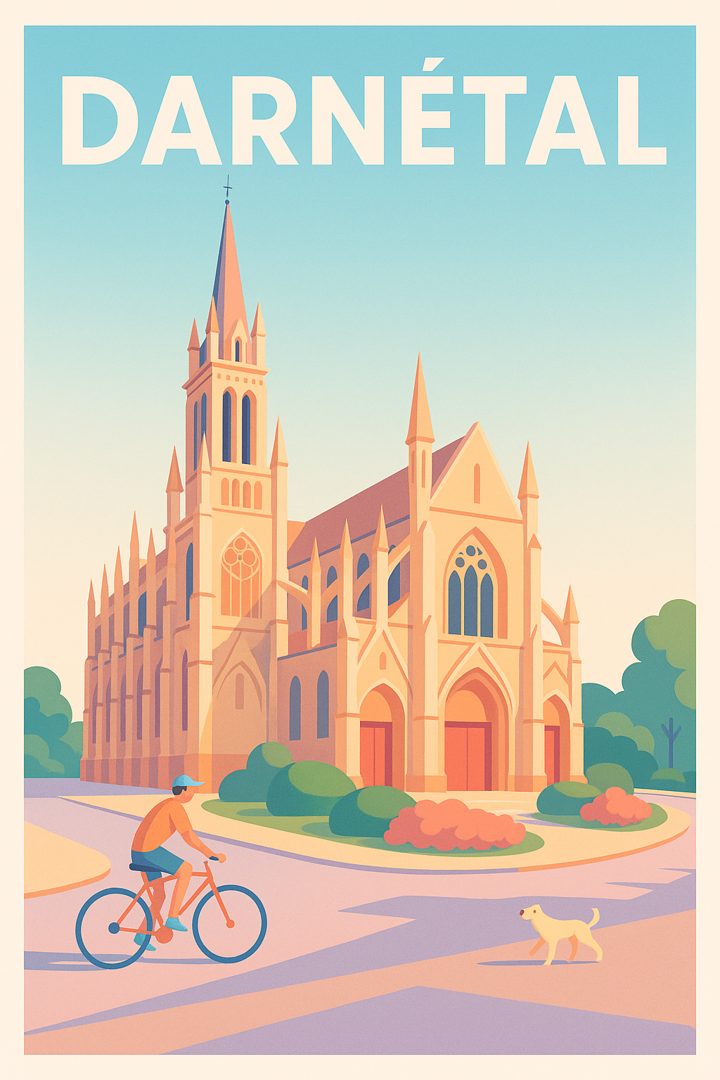 Affiche de Darnétal - Découvrez le charme architectural et paisible