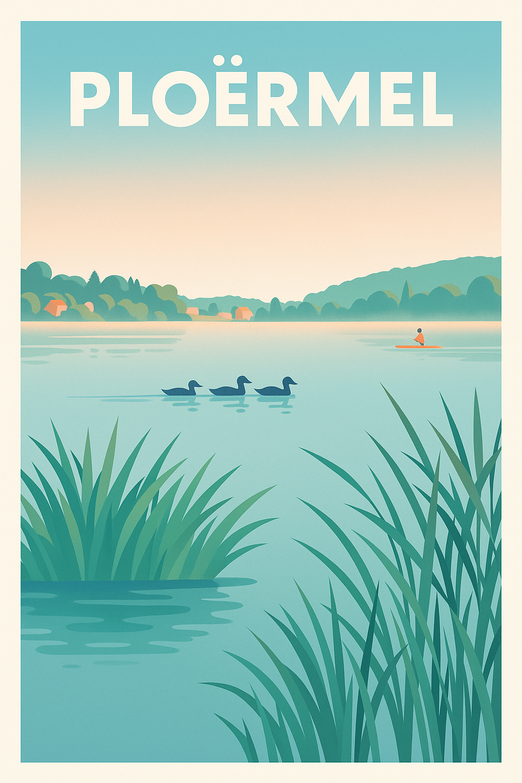 Affiche de Ploërmel - Sérénité au bord de l'eau
