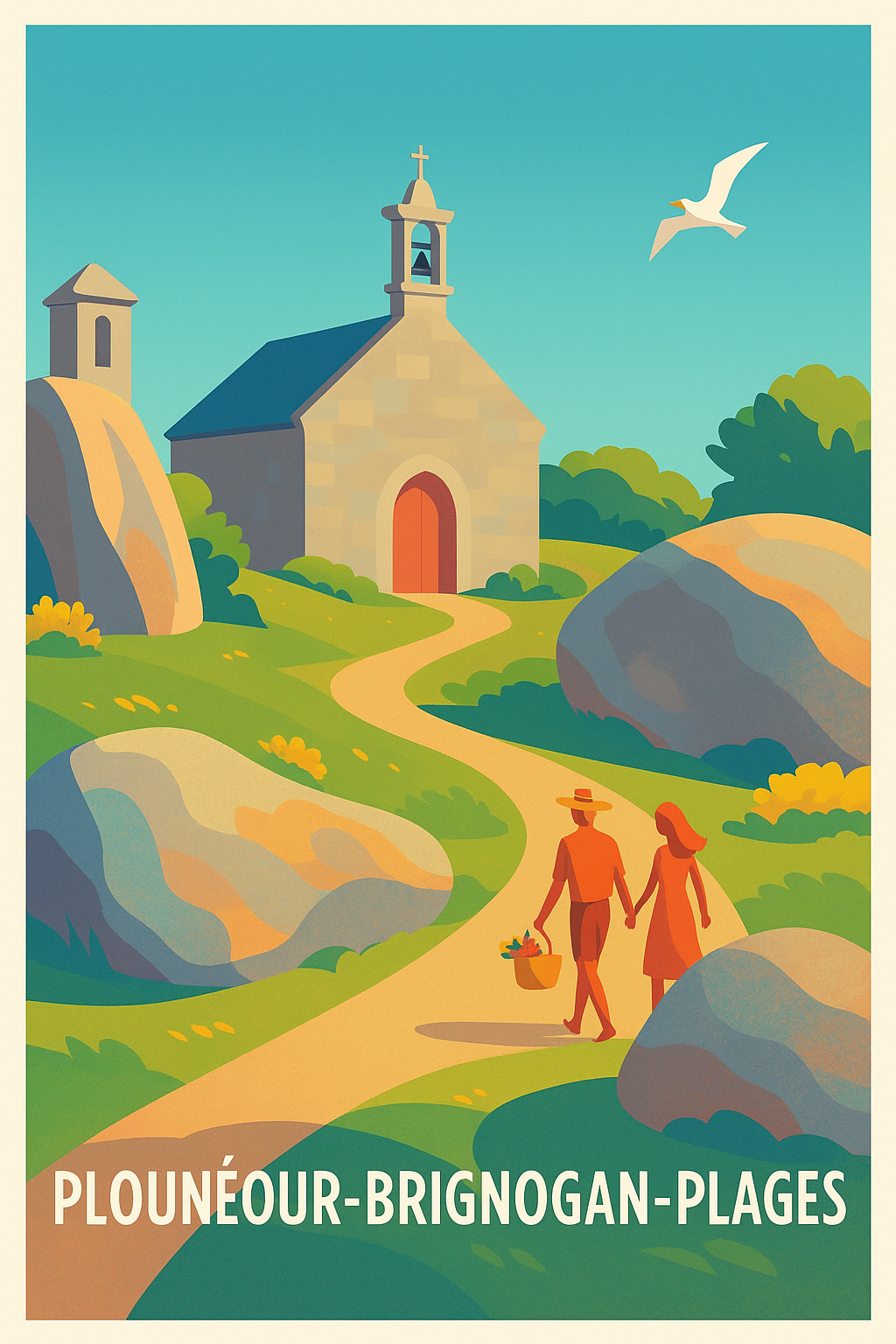 Affiche de Plounéour-Brignogan-Plages - Escapade champêtre en bord de mer