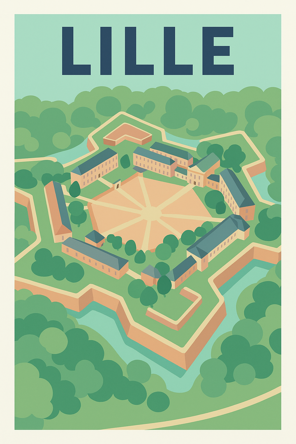 Affiche de Lille - L'élégance d'une citadelle historique