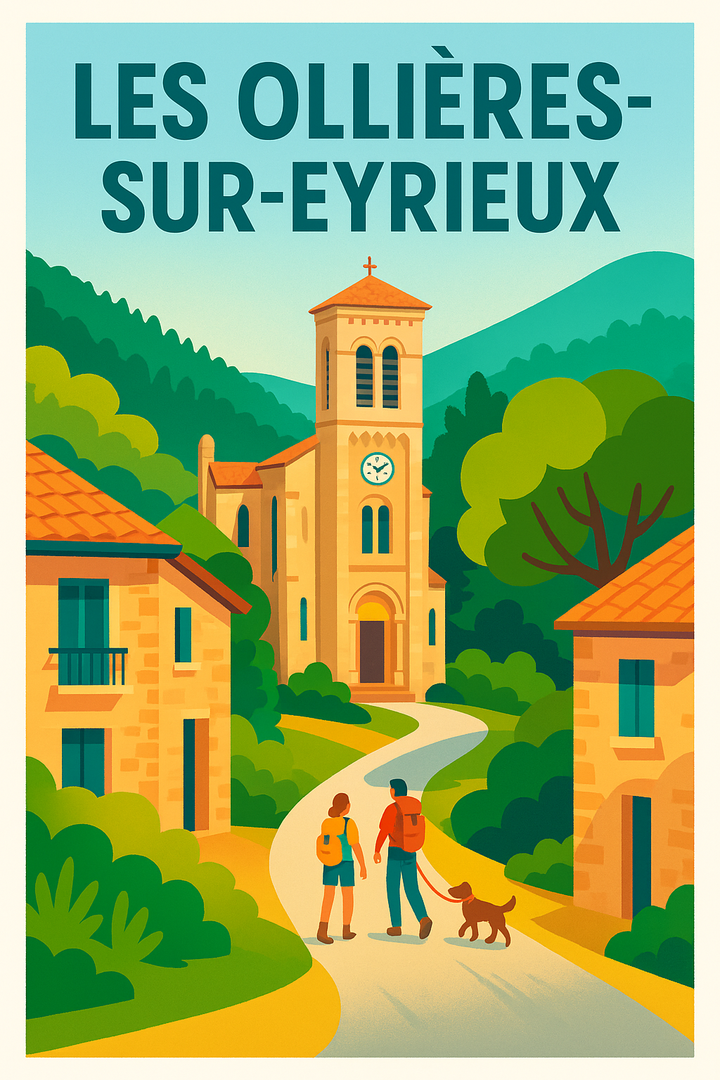Affiche de Les Ollières-sur-Eyrieux - Un village paisible au cœur de la nature