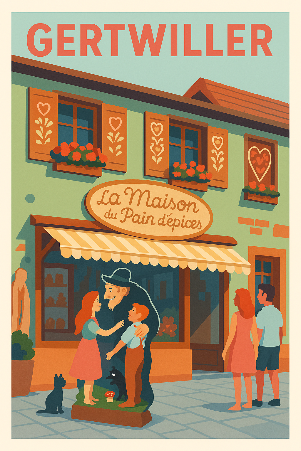 Affiche de Gertwiller - L'authenticité de la Maison du Pain d'épices
