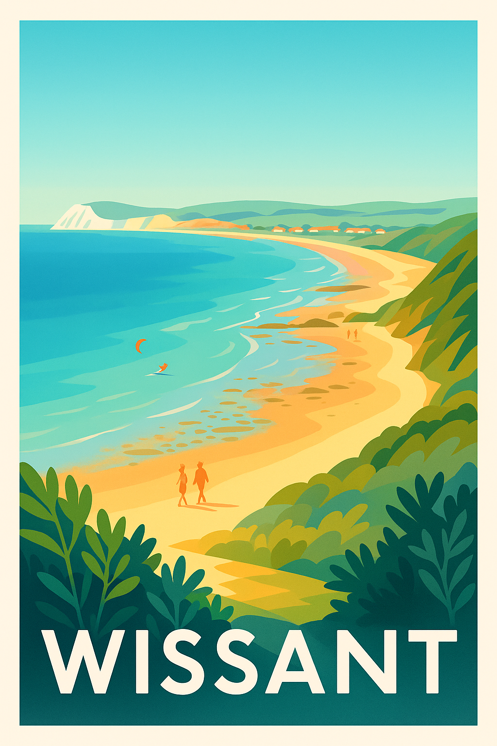 Affiche Wissant — Évasion naturelle entre terre et mer · poster d'art de Wissant