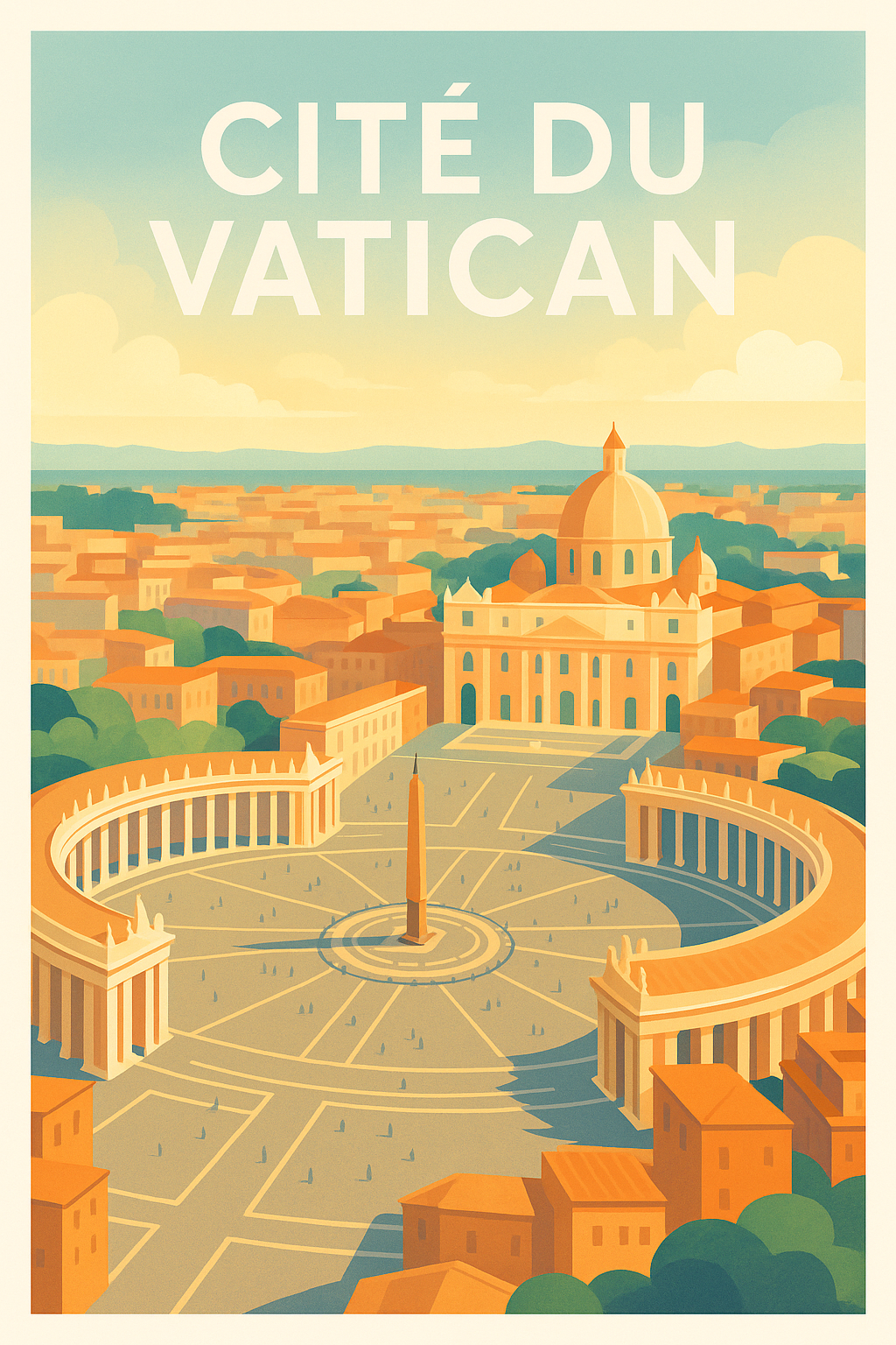 Affiche de Cité du Vatican - L'élégance sacrée au cœur de la Rome éternelle