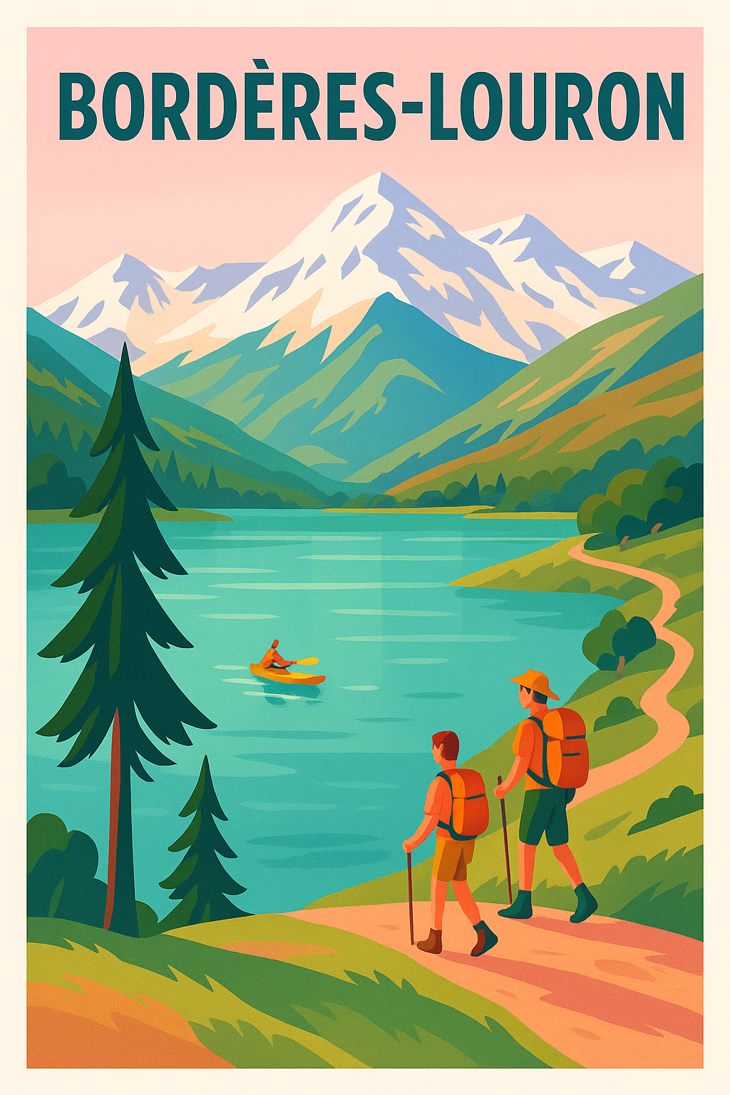 Affiche de Bordères-Louron - Escapade nature au cœur des Pyrénées