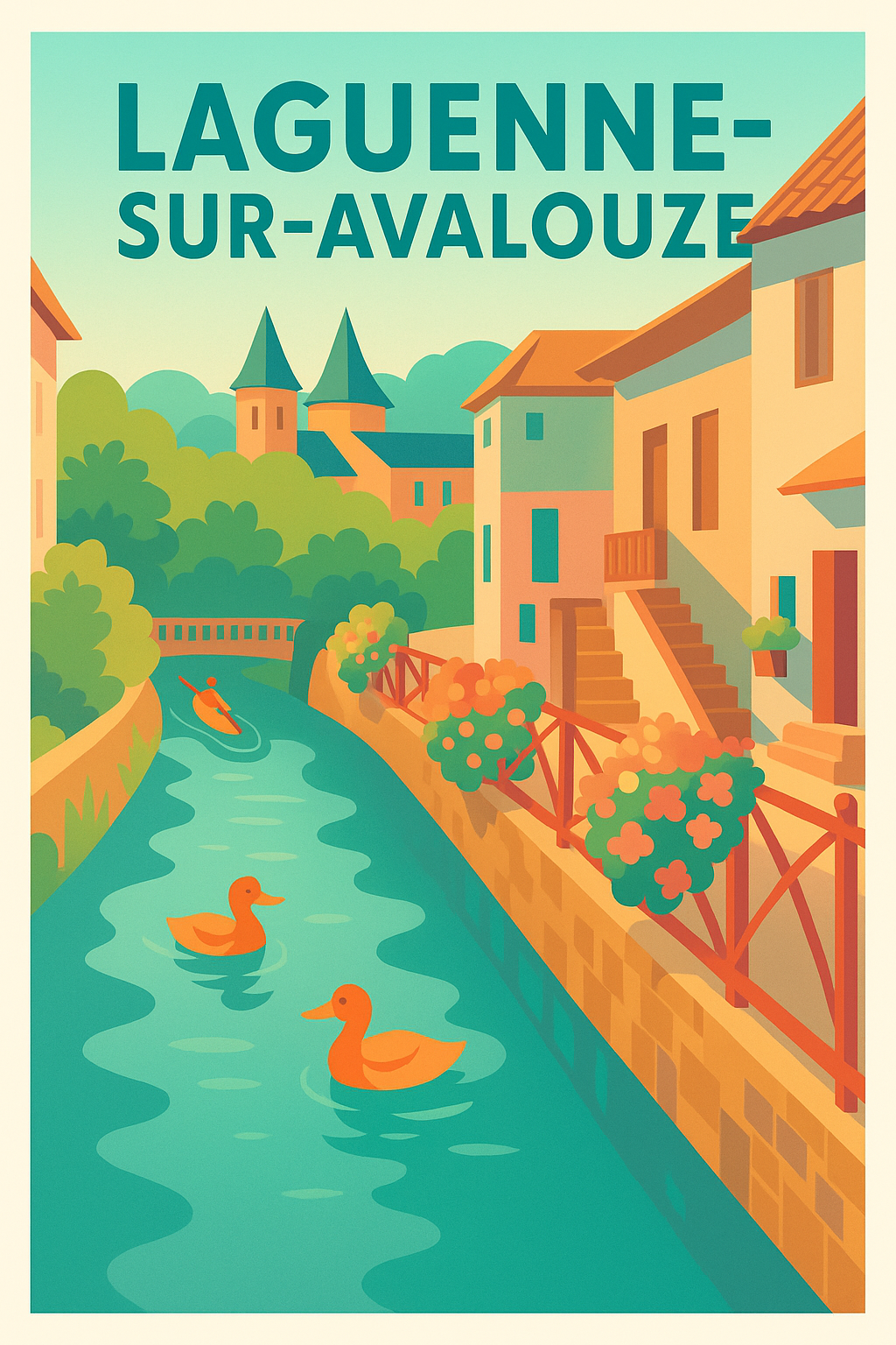 Affiche de Laguenne-sur-Avalouze - Charme paisible au fil de l'eau