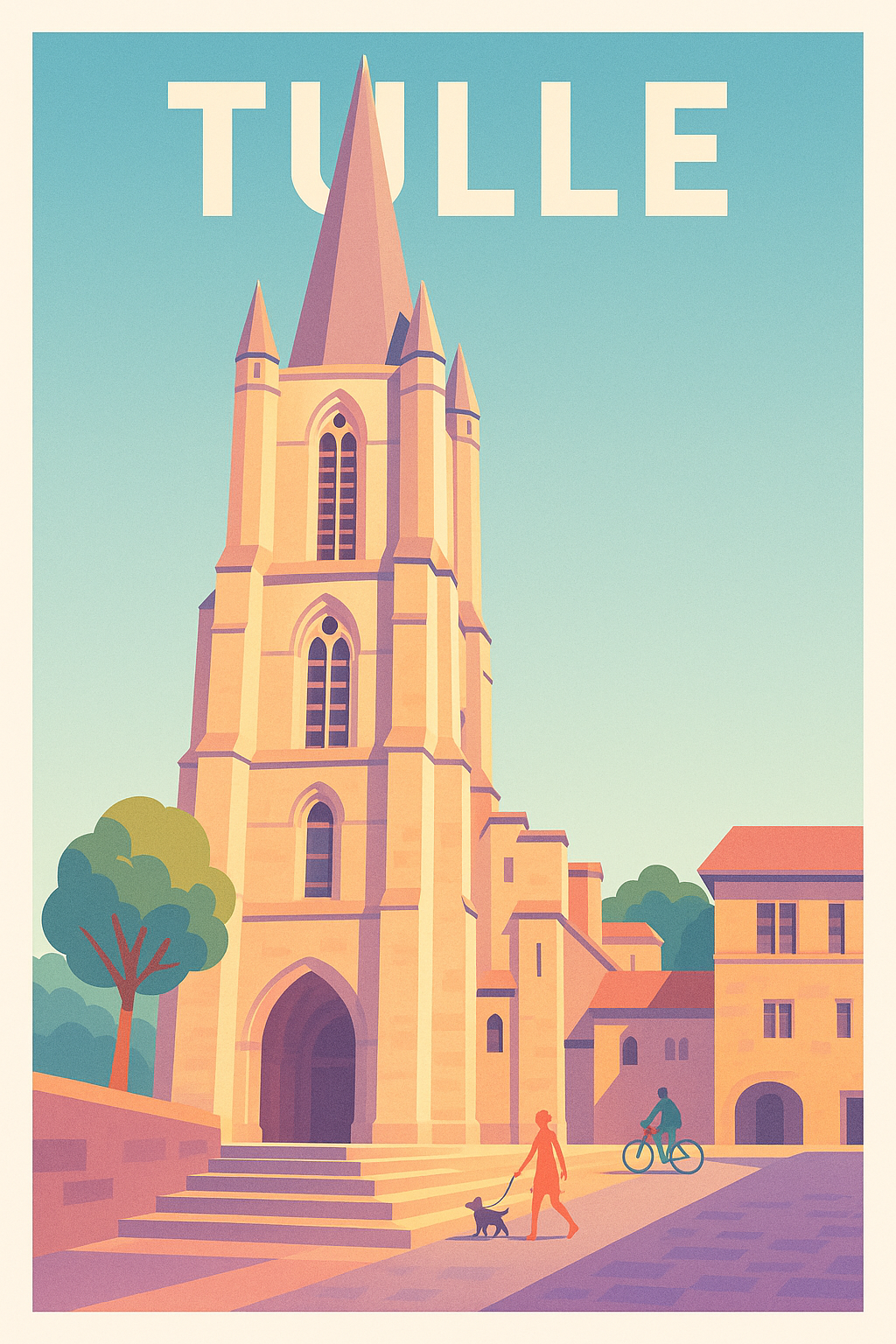 Affiche de Tulle - Charme et Sérénité en Corrèze