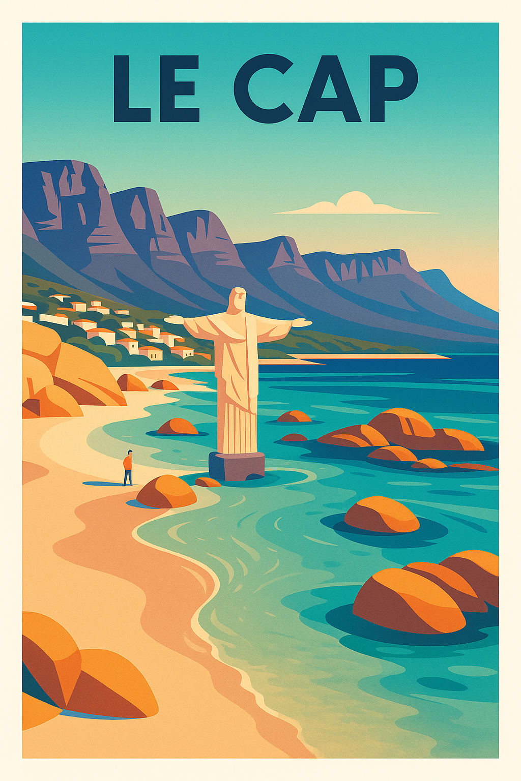 Affiche Le Cap — Voyage au cœur des paysages iconiques · poster d'art de Le Cap