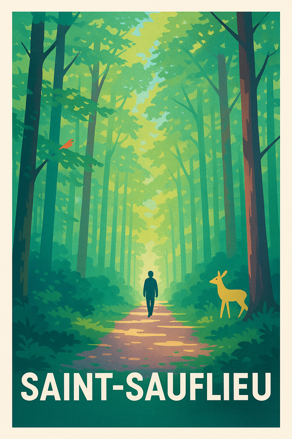 Affiche de Saint-Sauflieu - Promenade au cœur de la nature