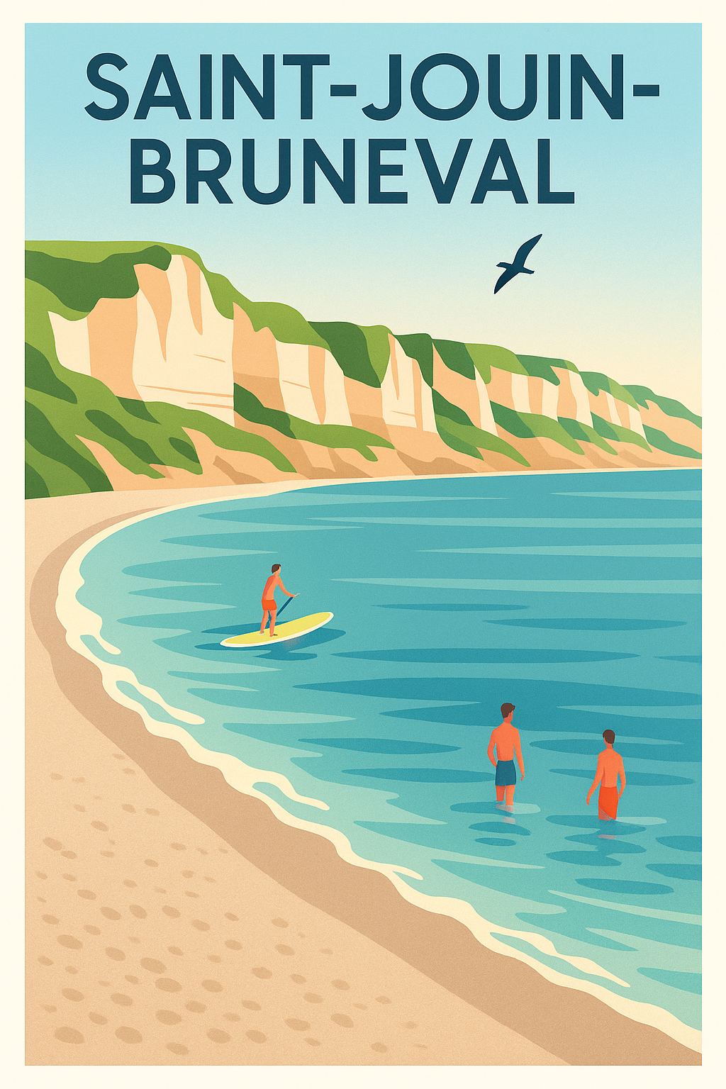 Affiche de Saint-Jouin-Bruneval - Évasion naturelle sur la côte d'Albâtre
