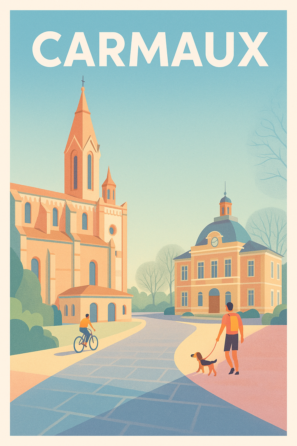 Affiche de Carmaux - Sérénité urbaine au cœur de la ville