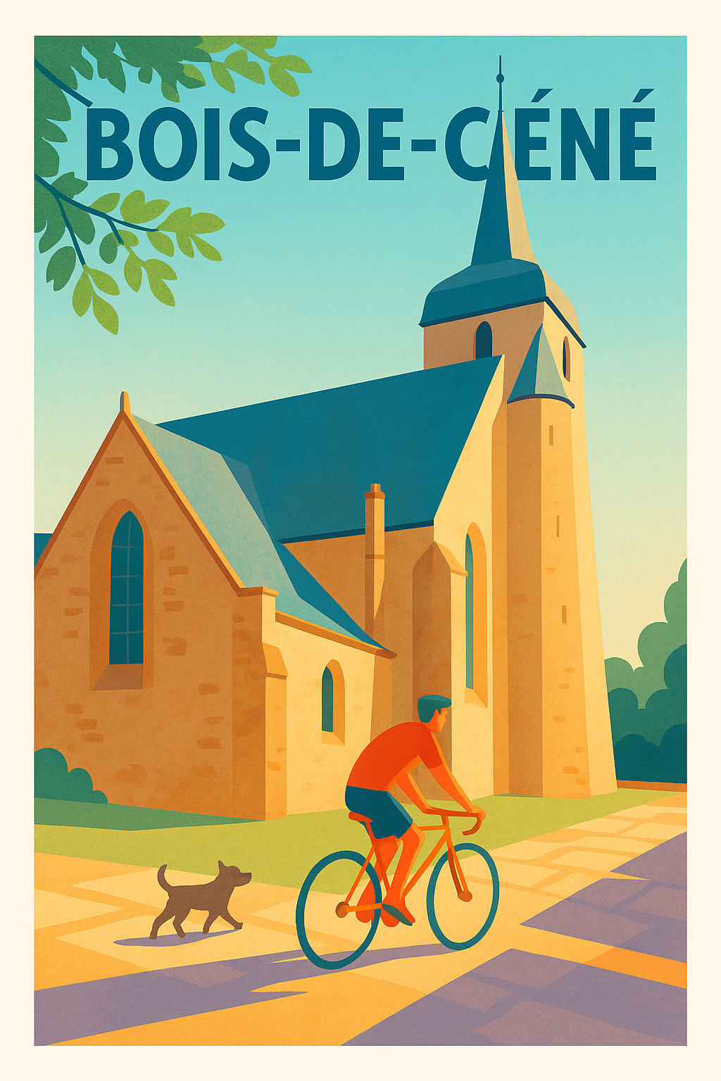 Affiche de Bois-de-Céné - Charme paisible et patrimoine local