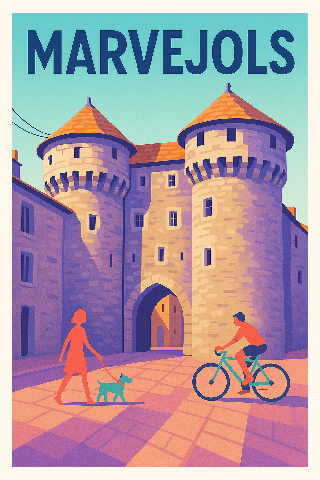 Affiche de Marvejols - L'élégance médiévale au cœur de la Lozère