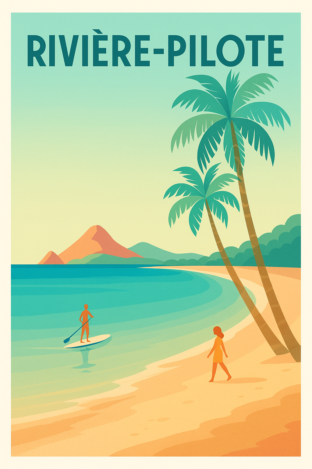 Affiche de Rivière-Pilote - Évasion tropicale au bord de l'eau