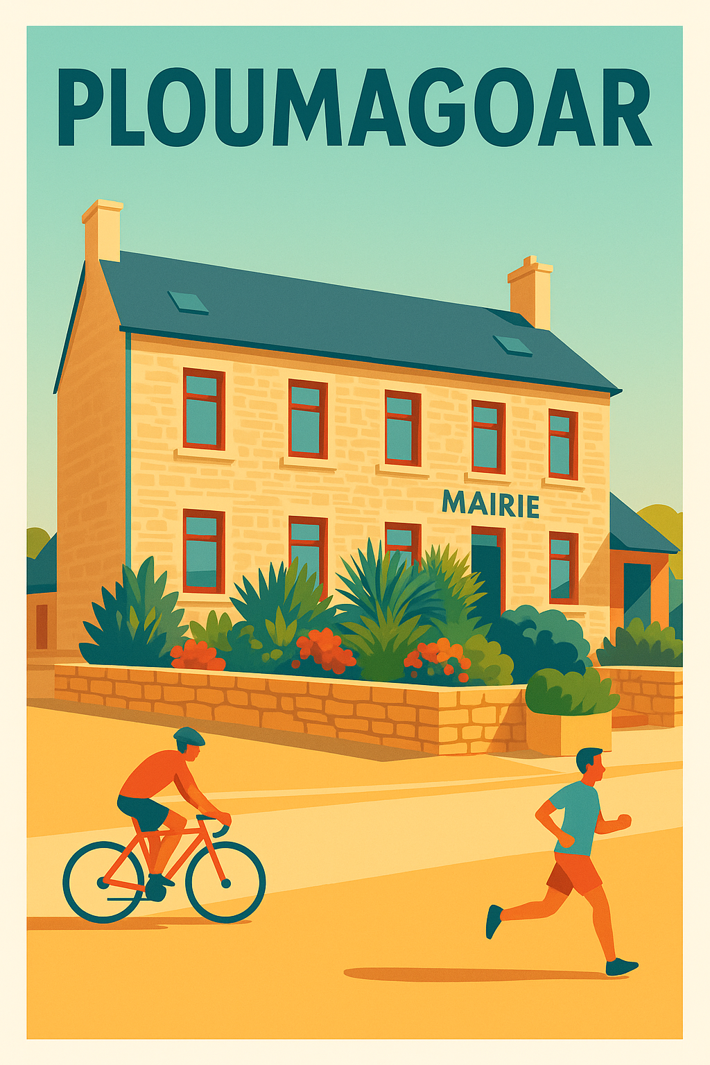 Affiche de Ploumagoar - Charme et tranquillité bretonne