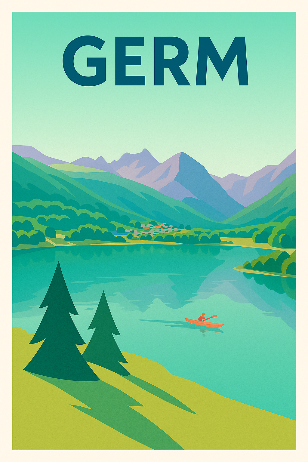 Affiche de Germ - Évasion paisible au cœur des montagnes