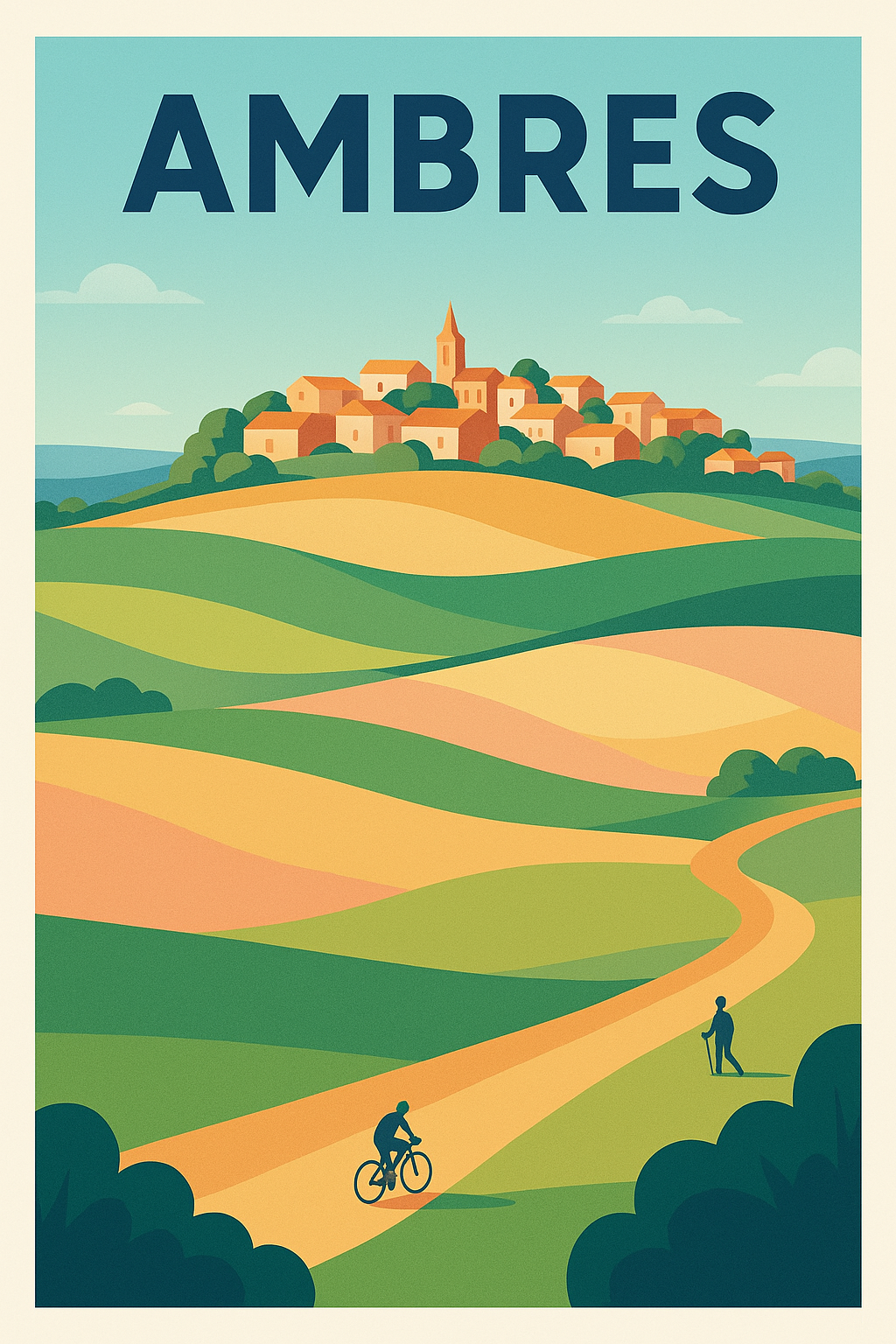 Affiche de Ambres - Le charme paisible de la campagne