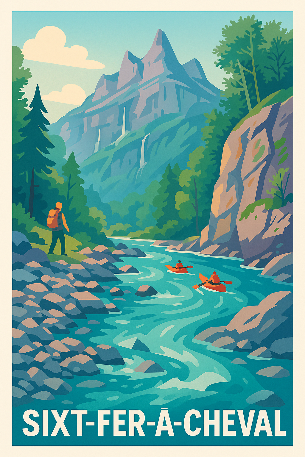 Affiche de Sixt-Fer-à-Cheval - Aventure et nature grandiose