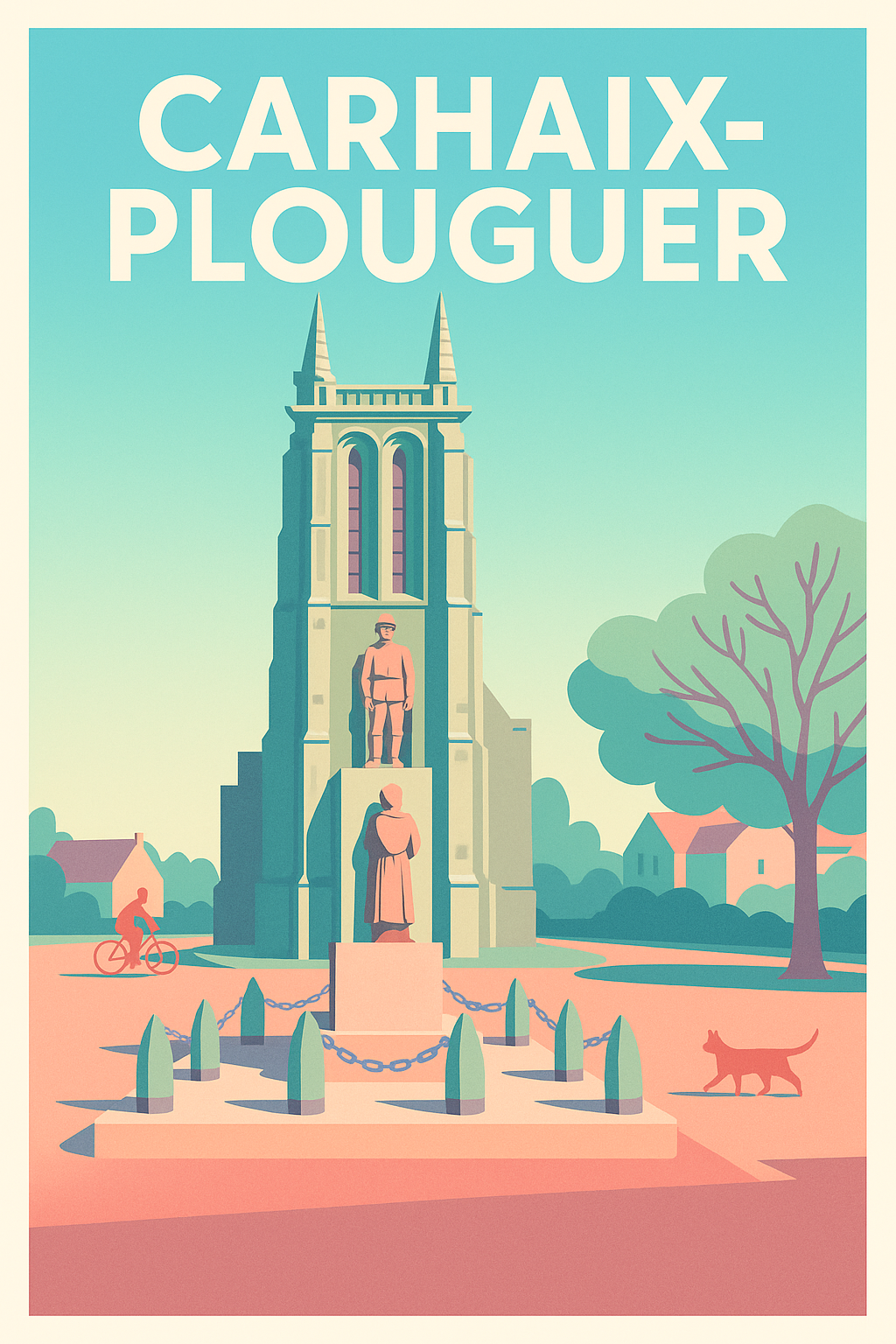Affiche de Carhaix-Plouguer - Charme et sérénité bretonne